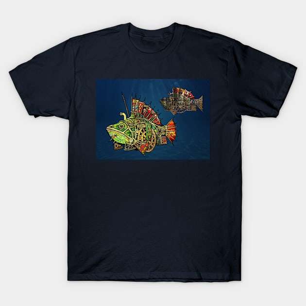 Steampunk Fish #5 T-Shirt by BLZBob